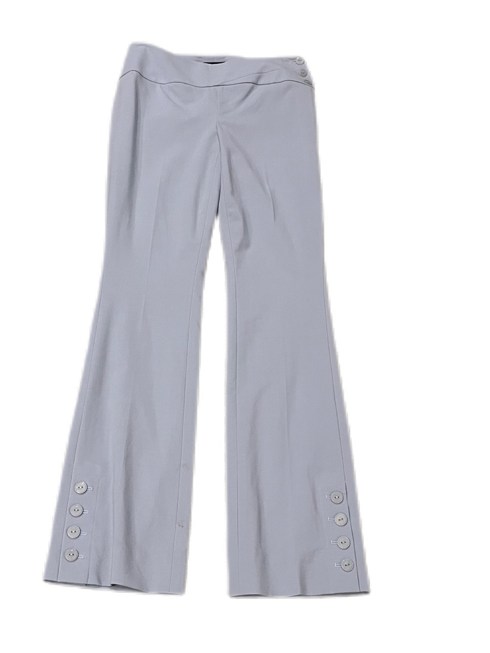 Carlisle Pearl Blue "Launch" Pants With Button Details at Hem and Waist - NWOT